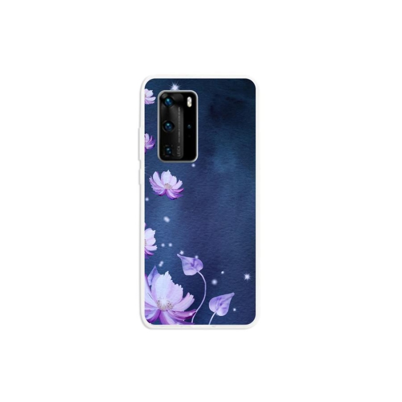 Gél tok mmCase a mobil Huawei P40 Pro készülékhez - virághullás