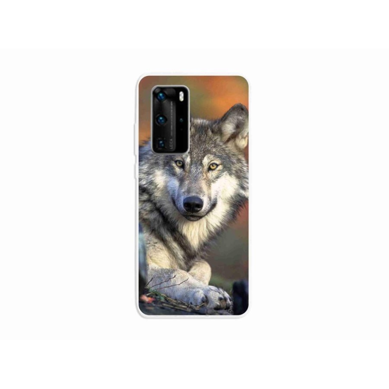 Gél tok mmCase mobil Huawei P40 Pro - farkas