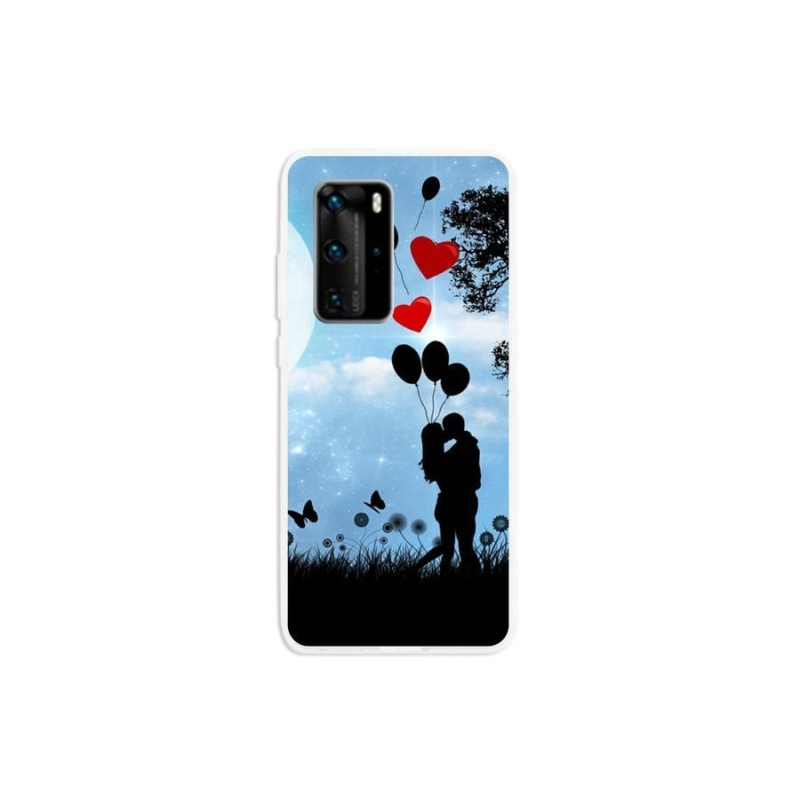 Gél tok mmCase mobil Huawei P40 Pro - szerelmes pár