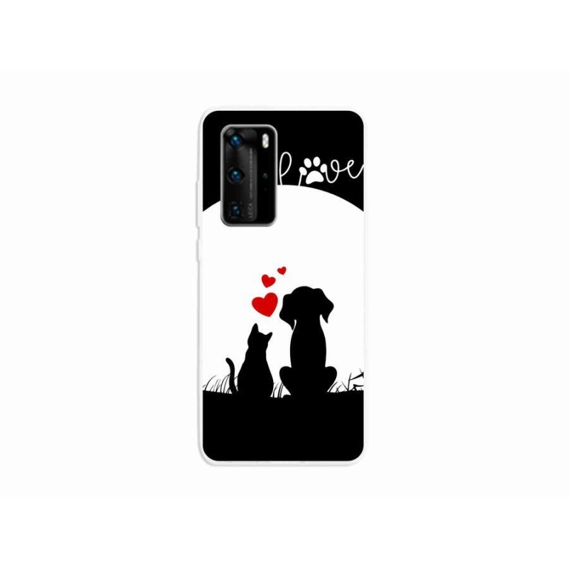 Gél tok mmCase mobil Huawei P40 Pro - állati szeretet