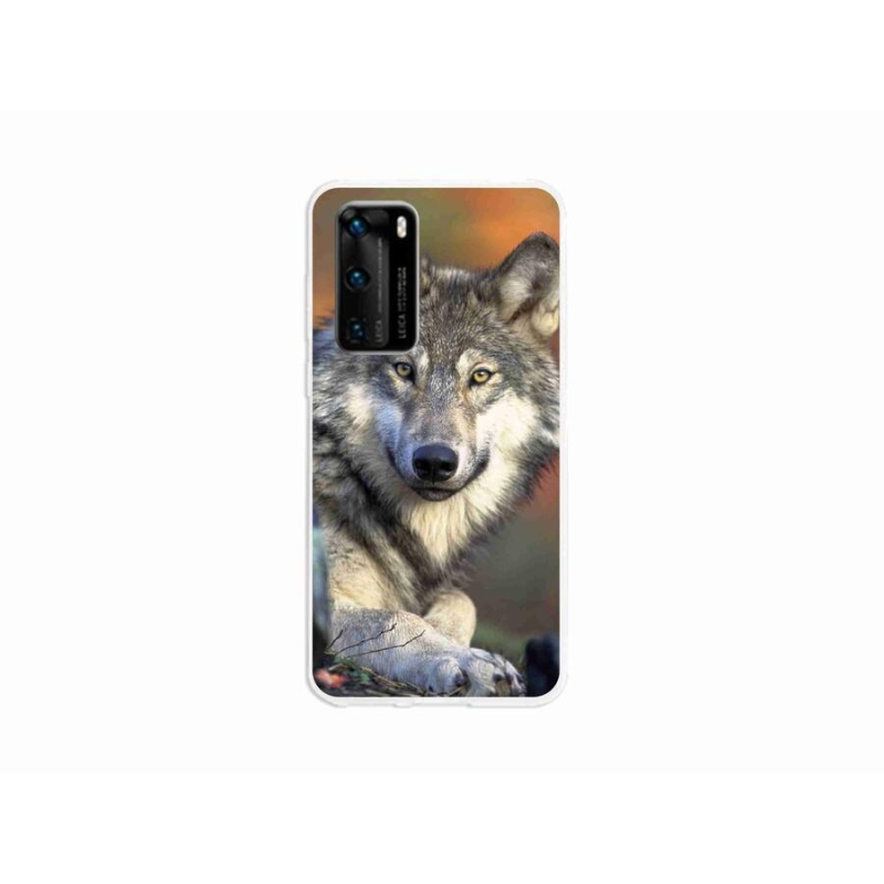 Gél tok mmCase mobil Huawei P40 - farkas