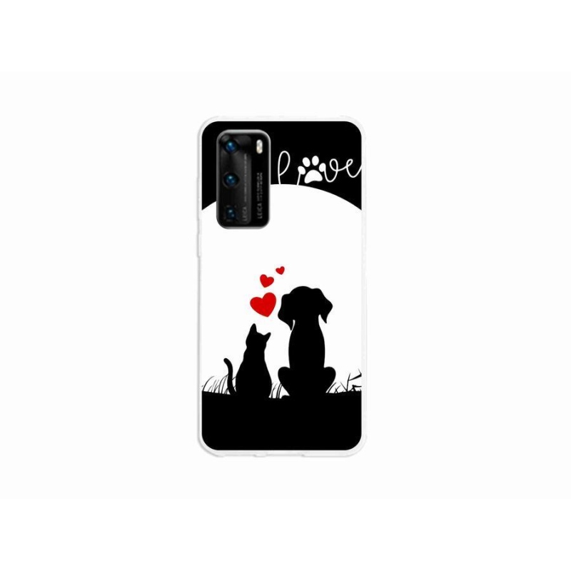 Gél tok mmCase mobil Huawei P40 - állati szeretet