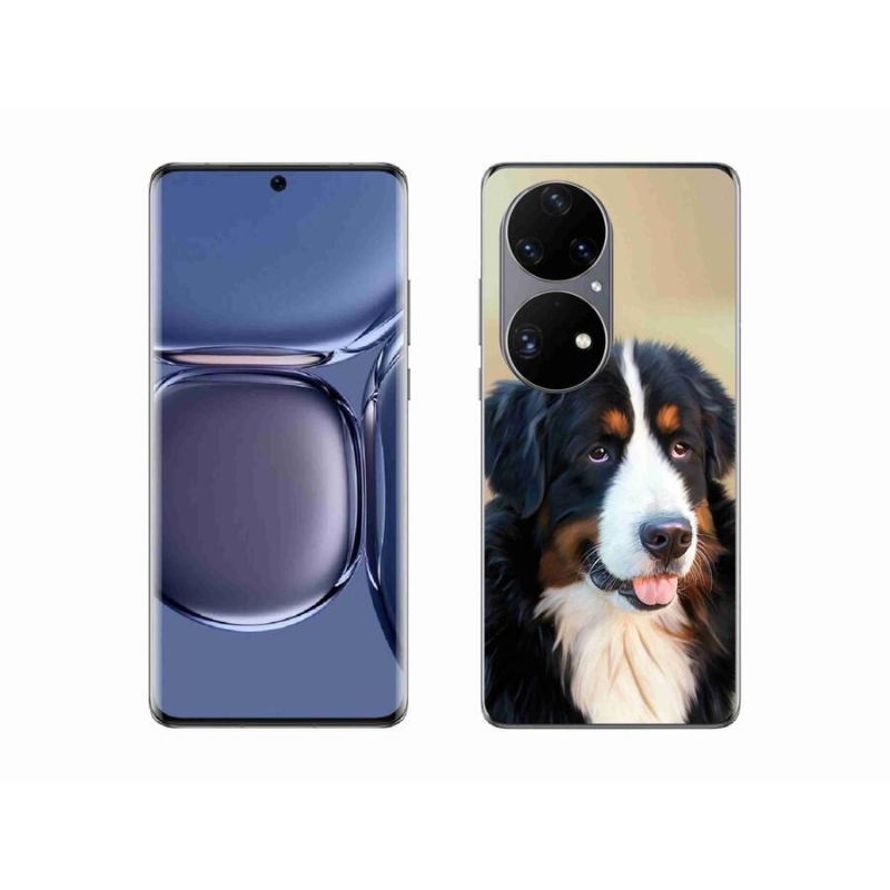 Gél tok mmCase a mobil Huawei P50 Pro - Berni hegyi kutya számára