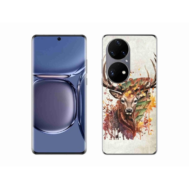 Gél tok mmCase mobil Huawei P50 Pro - szarvas 1