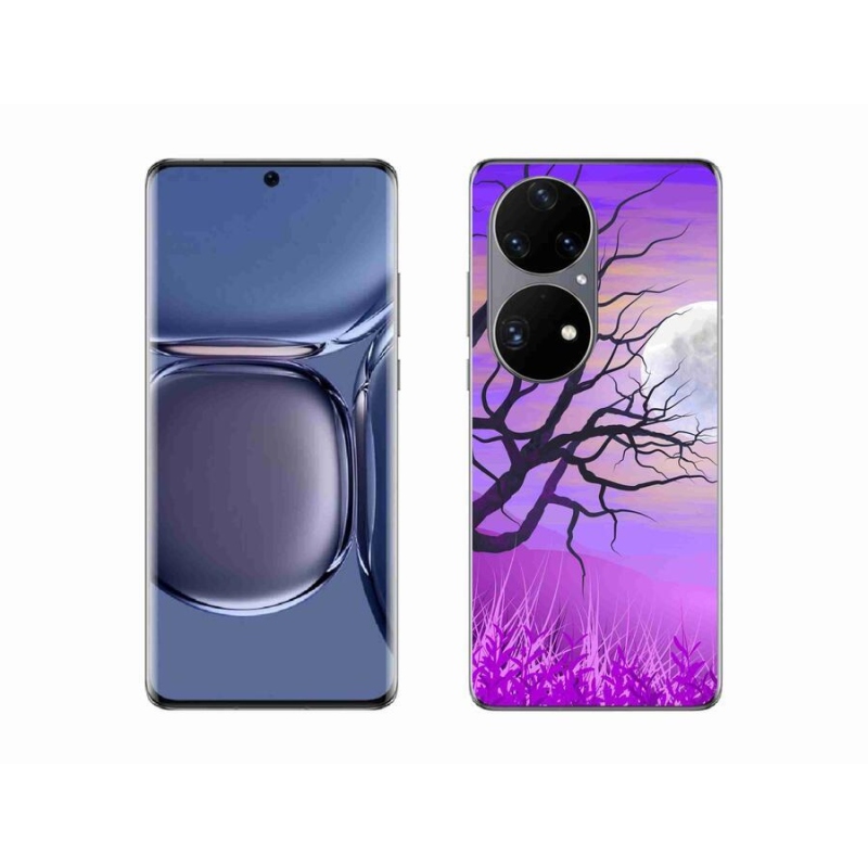 Gél tok mmCase a mobil Huawei P50 Pro - rajzfilmes kidőlt fa számára