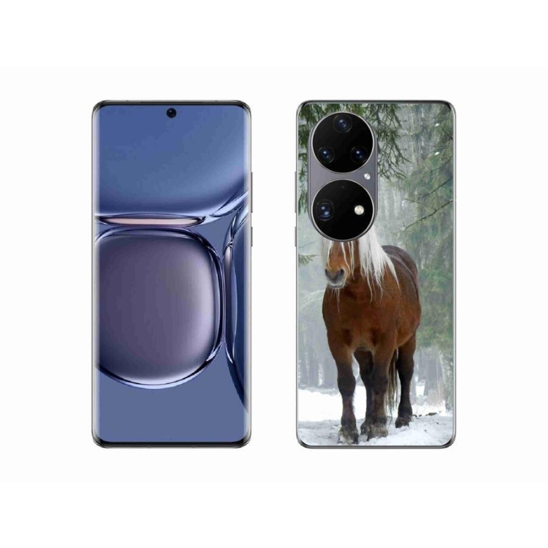 Gél tok mmCase mobil Huawei P50 Pro - ló az erdőben