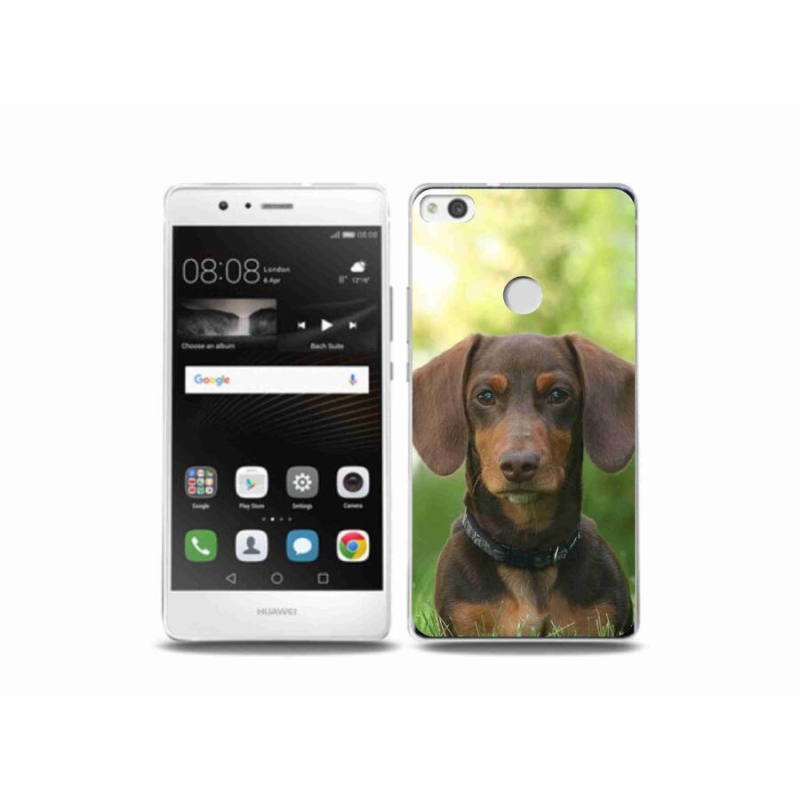 Gél tok mmCase mobiltelefonhoz Huawei P9 Lite (2017) - barna tacskó