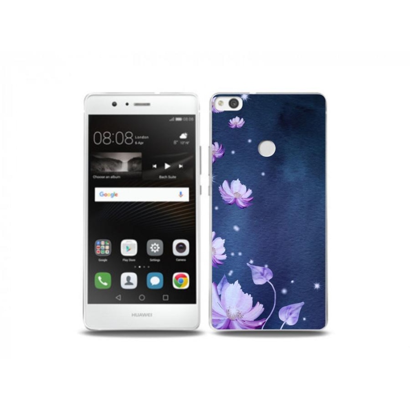 Gél tok mmCase a mobil Huawei P9 Lite (2017) számára - hulló virágok