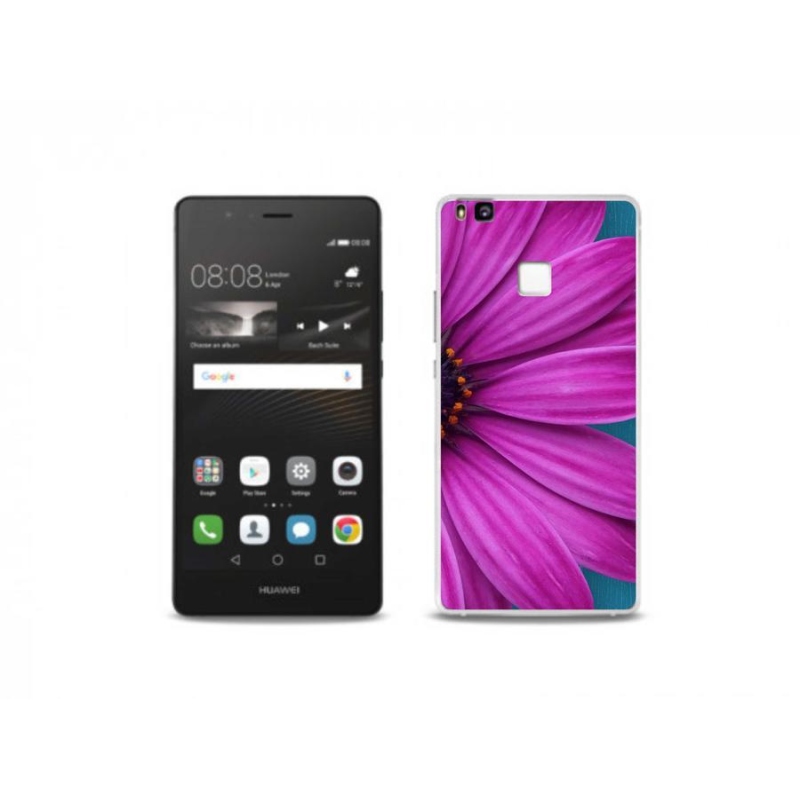 Gél tok mmCase a mobil Huawei P9 Lite készülékhez - lila százszorszép