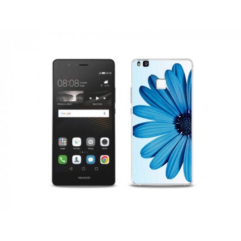 Gél tok mmCase mobilhoz Huawei P9 Lite - kék margaréta