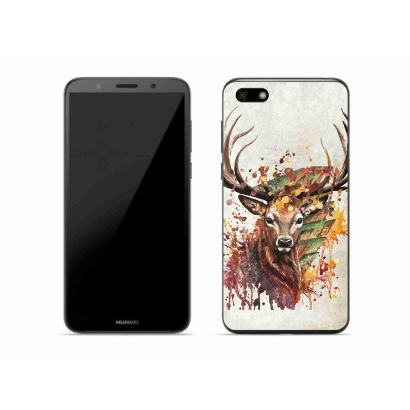Gél tok mmCase a mobil Huawei Y5 (2018) - szarvas 1