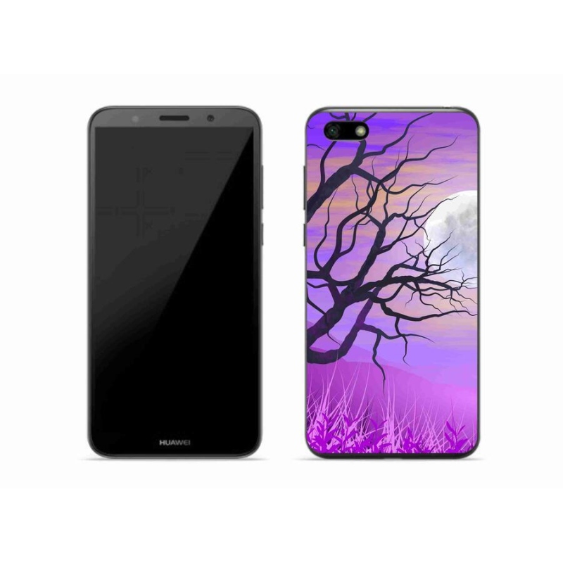 Gél tok mmCase mobil Huawei Y5 (2018) - rajzfilmes kidőlt fa