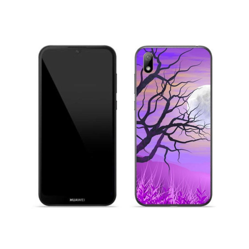 Gélhüvely mmCase mobil Huawei Y5 (2019) - rajzfilmes kidőlt fa