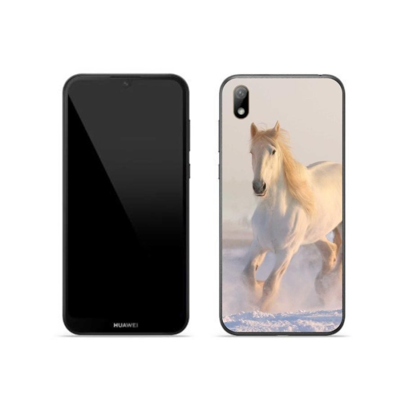 Gél tok mmCase mobil Huawei Y5 (2019) - ló a hóban