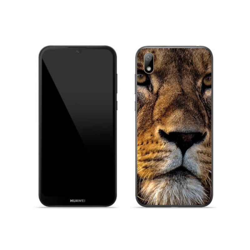 Gél tok mmCase a Huawei Y5 (2019) számára - oroszlán