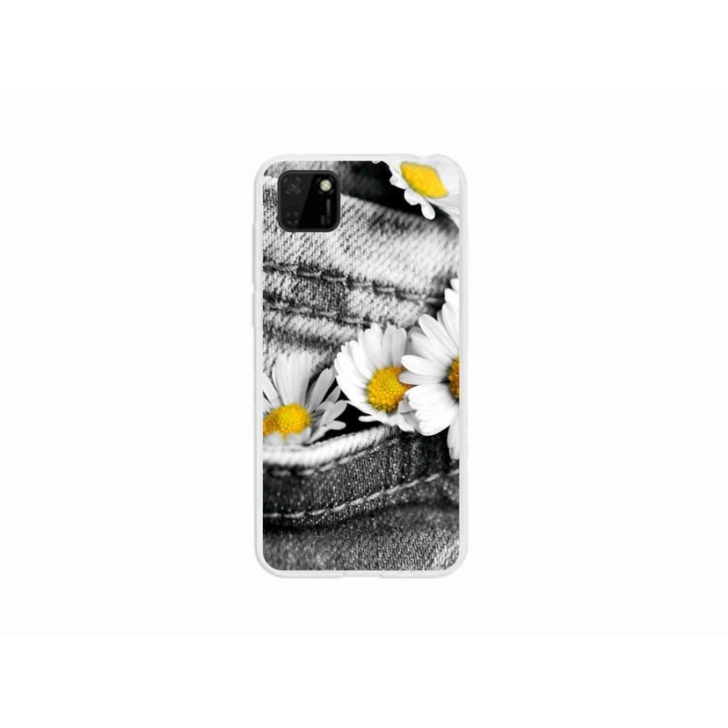 Gél tok mmCase a mobil Huawei Y5p - margarétákhoz