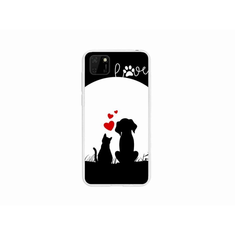 Gél tok mmCase mobil Huawei Y5p - állati szeretet