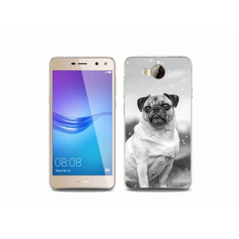 Gél tok mmCase a Huawei Y6 (2017) - mopszhoz