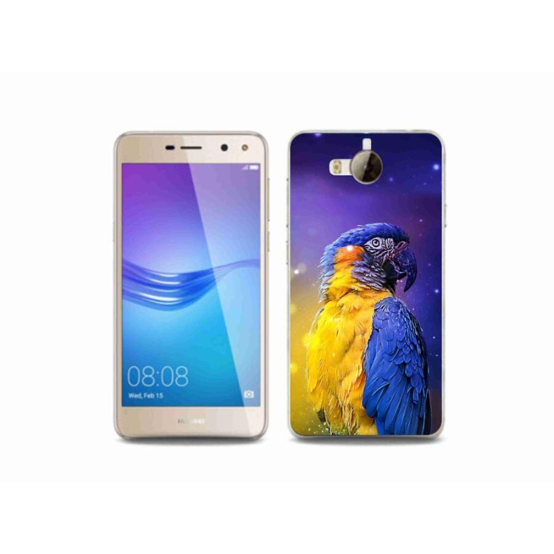 Gél tok mmCase mobil Huawei Y6 (2017) - papagáj ara 1