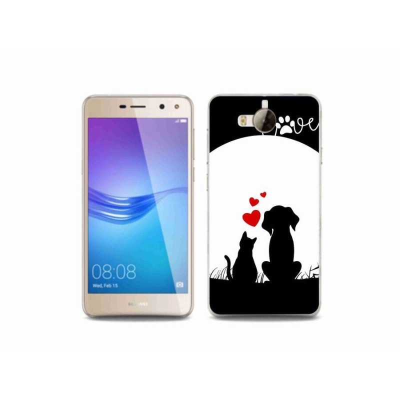 Gél tok mmCase a mobil Huawei Y6 (2017) - állati szeretet