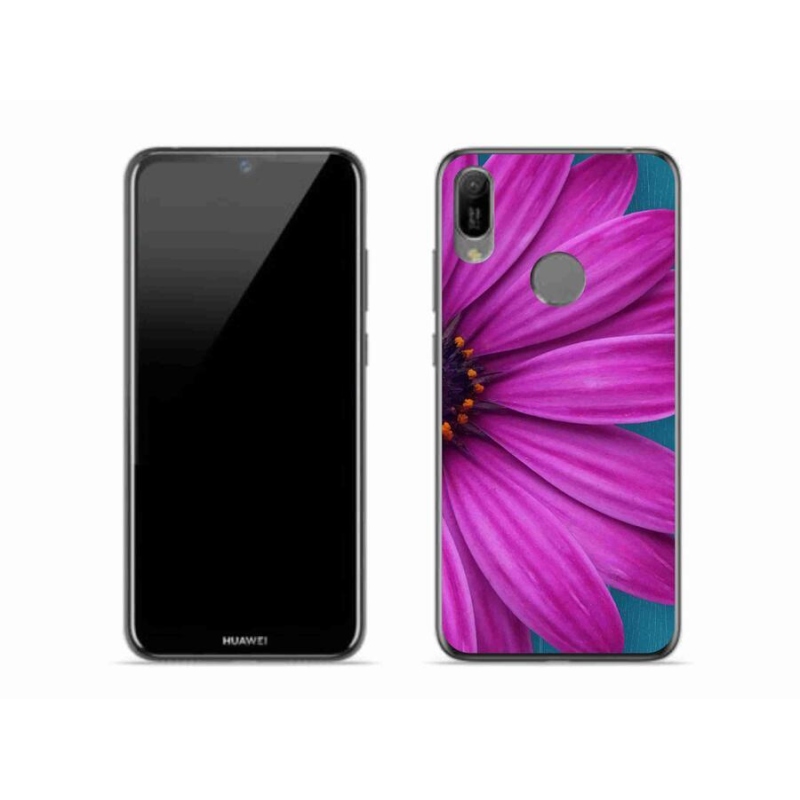 Gél tok mmCase mobil Huawei Y6 (2019) - lila margaréta