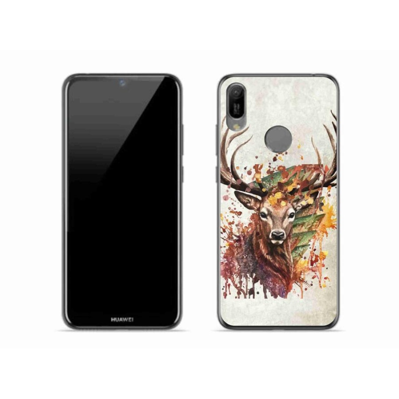 Gél tok mmCase a mobil Huawei Y6 (2019) - szarvas 1