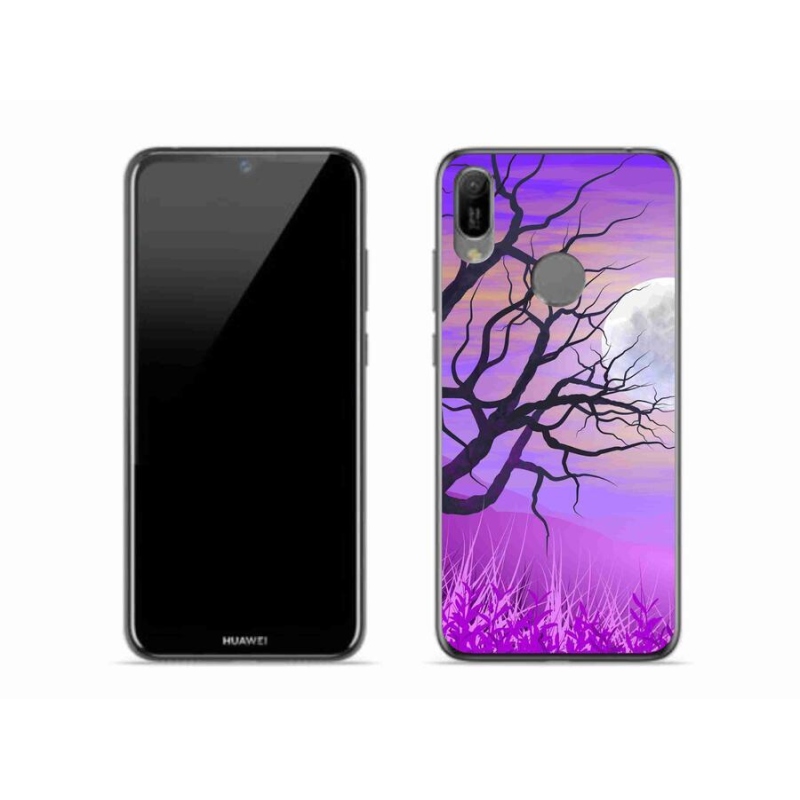 Gél tok mmCase mobil Huawei Y6 (2019) - rajzfilmes kidőlt fa