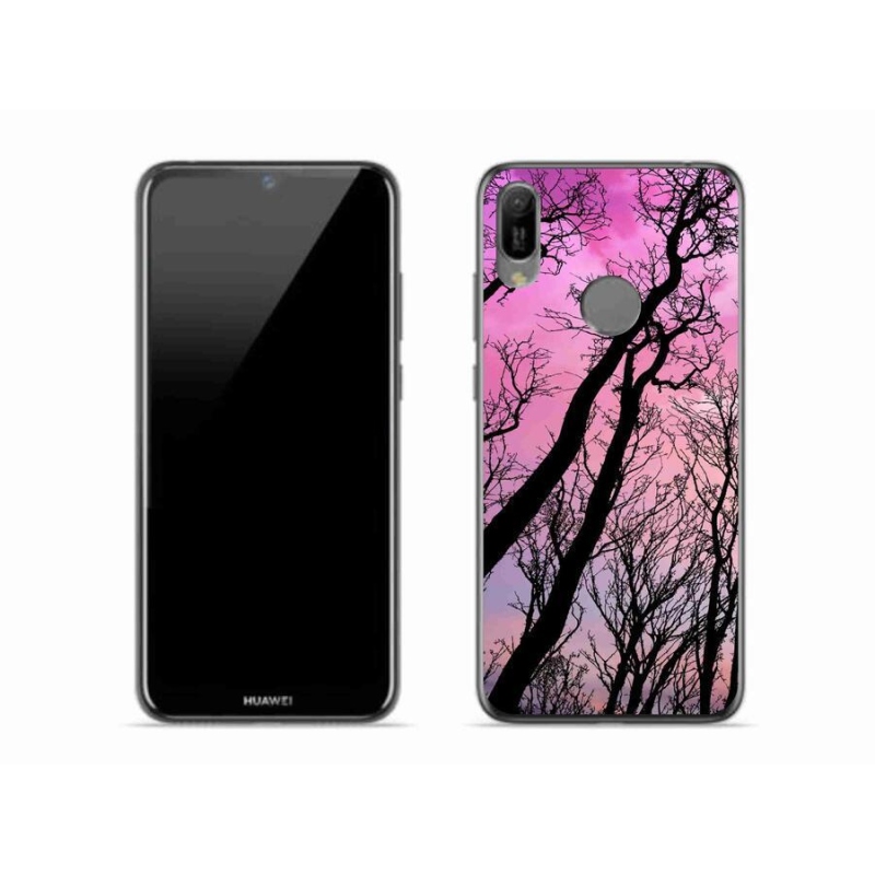Gél tok mmCase a mobil Huawei Y6 (2019) - kidőlt fákhoz