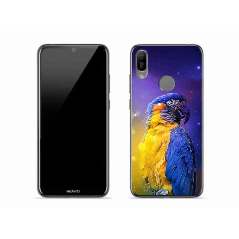 Gél tok mmCase mobil Huawei Y6 (2019) - papagáj ara 1