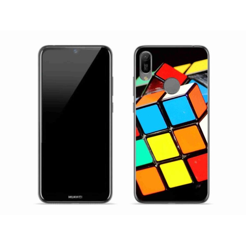 Gél tok mmCase mobil Huawei Y6 (2019) - Rubik-kocka