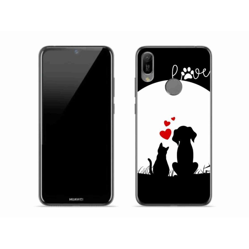 Gél tok mmCase a mobil Huawei Y6 (2019) - állatszerelemhez