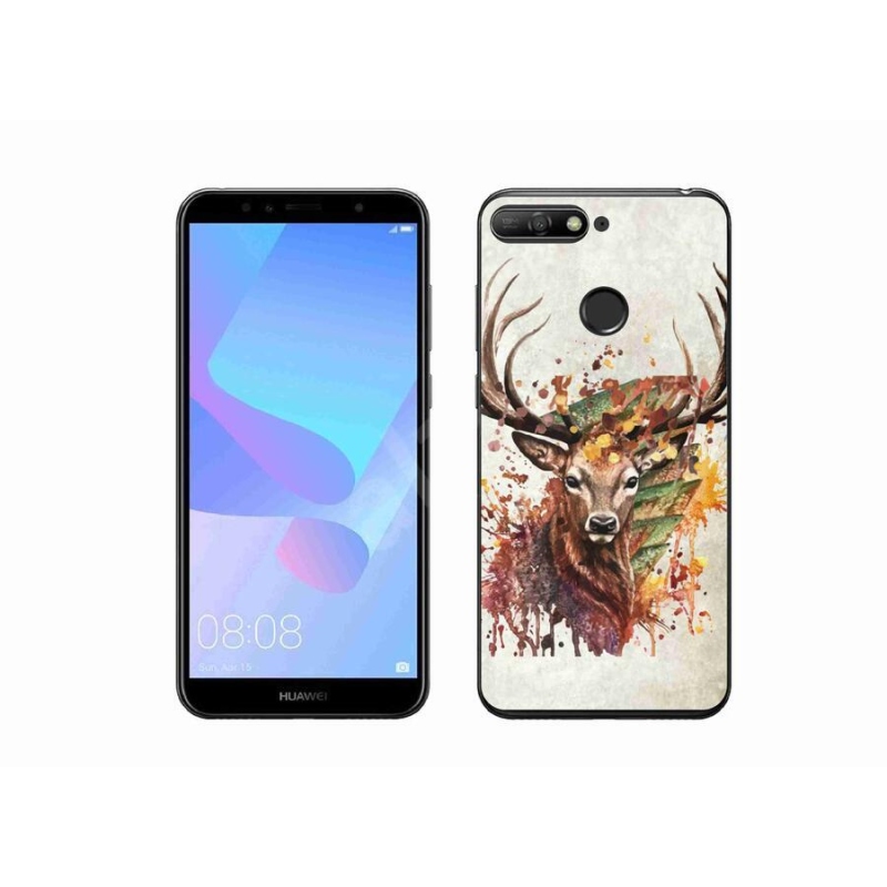 Gél tok mmCase a mobil Huawei Y6 Prime (2018) - szarvas 1
