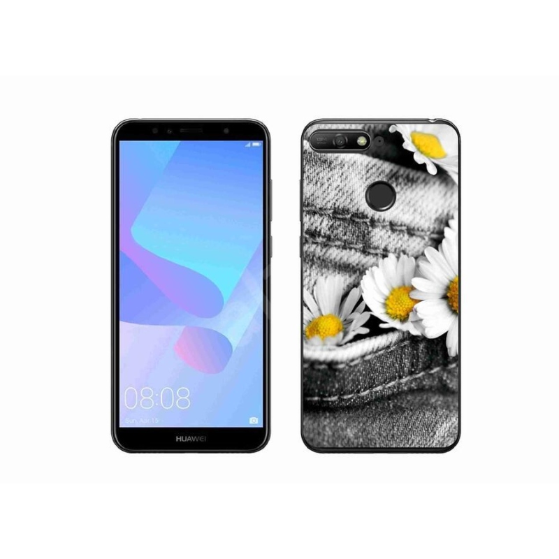 Gél tok mmCase mobiltelefonhoz Huawei Y6 Prime (2018) - százszorszépek