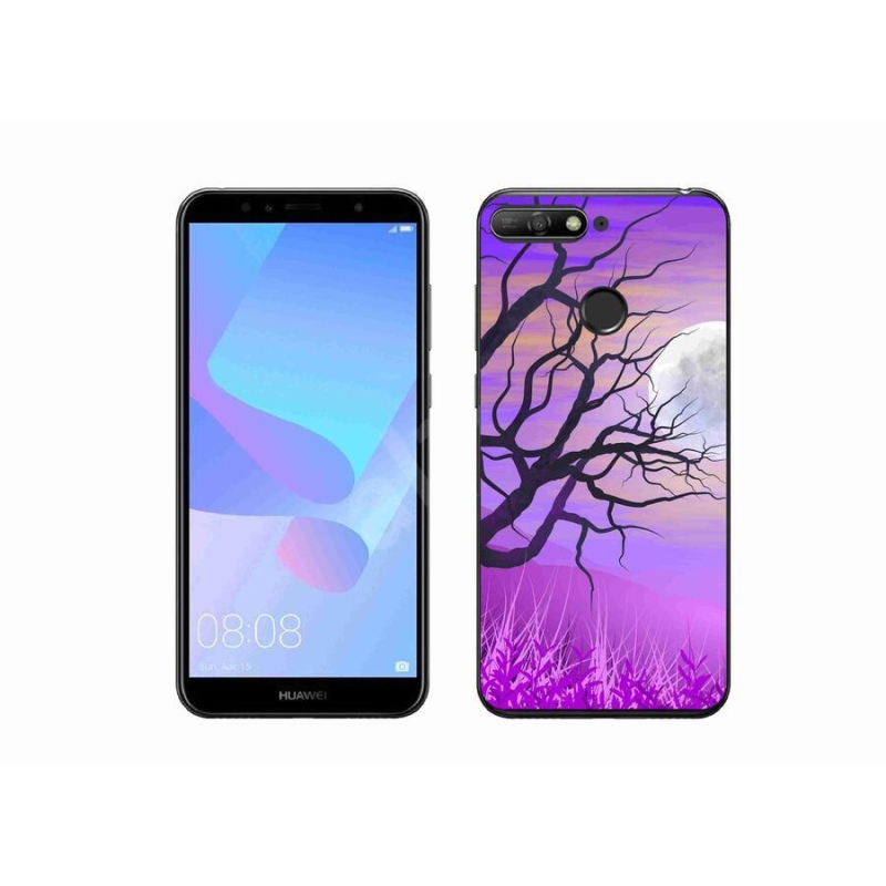 Gél tok mmCase a mobil Huawei Y6 Prime 2018 - rajzfilmes kidőlt fa számára