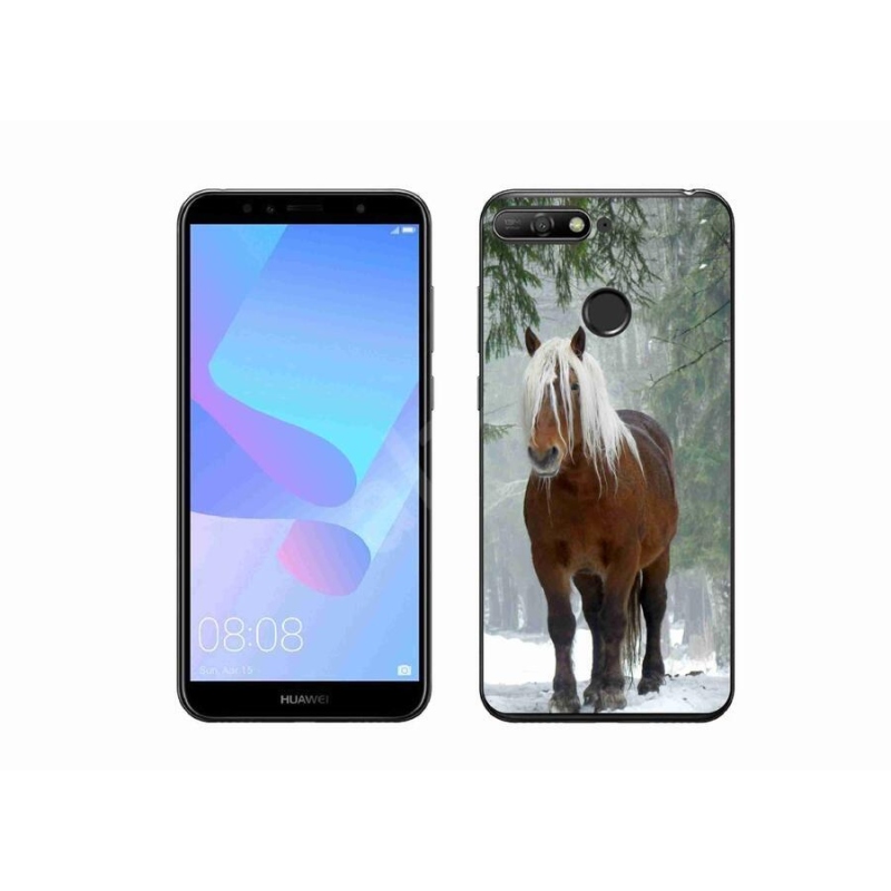 Gél tok mmCase mobil Huawei Y6 Prime (2018) - ló az erdőben