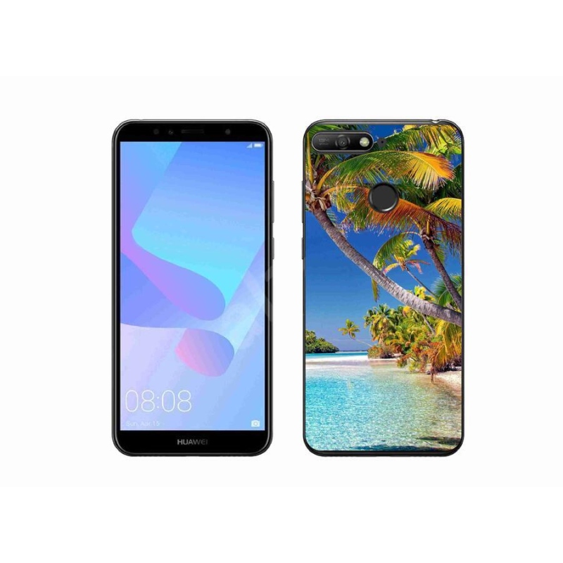 Gél tok mmCase a mobil Huawei Y6 Prime 2018 - tengerparti tengerpartra