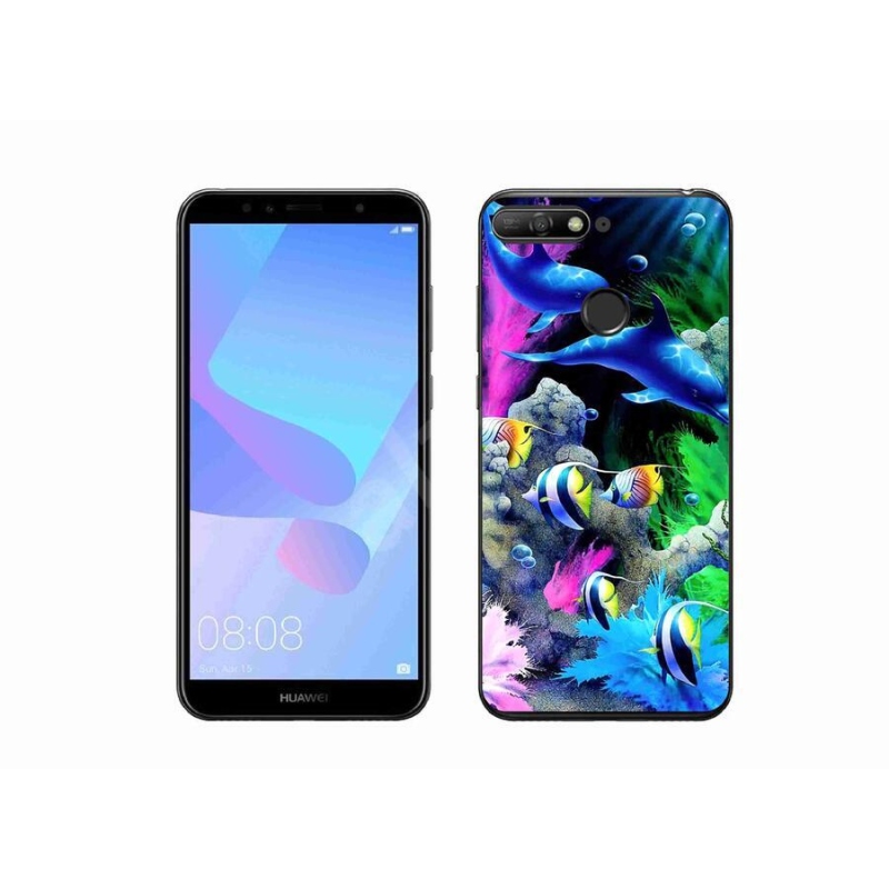 Gél tok mmCase mobiltelefonhoz Huawei Y6 Prime (2018) - Sea World