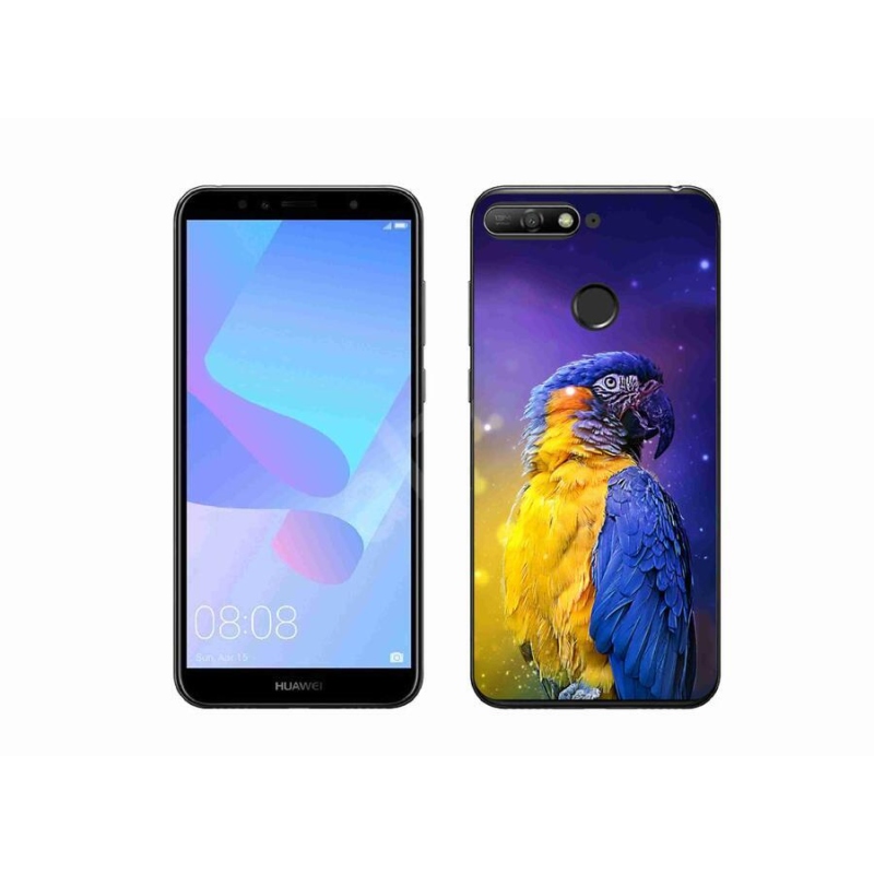 Gél tok mmCase mobiltelefonhoz Huawei Y6 Prime (2018) - papagáj ara 1