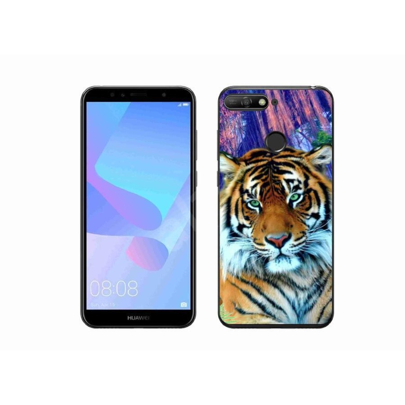 Gél tok mmCase mobiltelefonhoz Huawei Y6 Prime (2018) - tigris