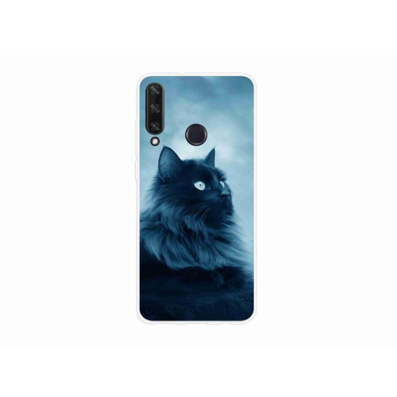 Gél tok mmCase a mobil Huawei Y6p - fekete macska 1