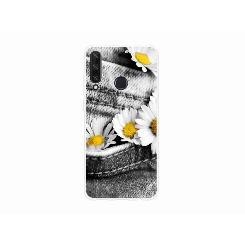 Gél tok mmCase a mobil Huawei Y6p - margarétákhoz