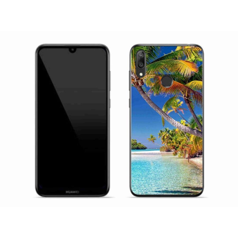 Gél tok mmCase a mobil Huawei Y7 (2019) - tengerpartra