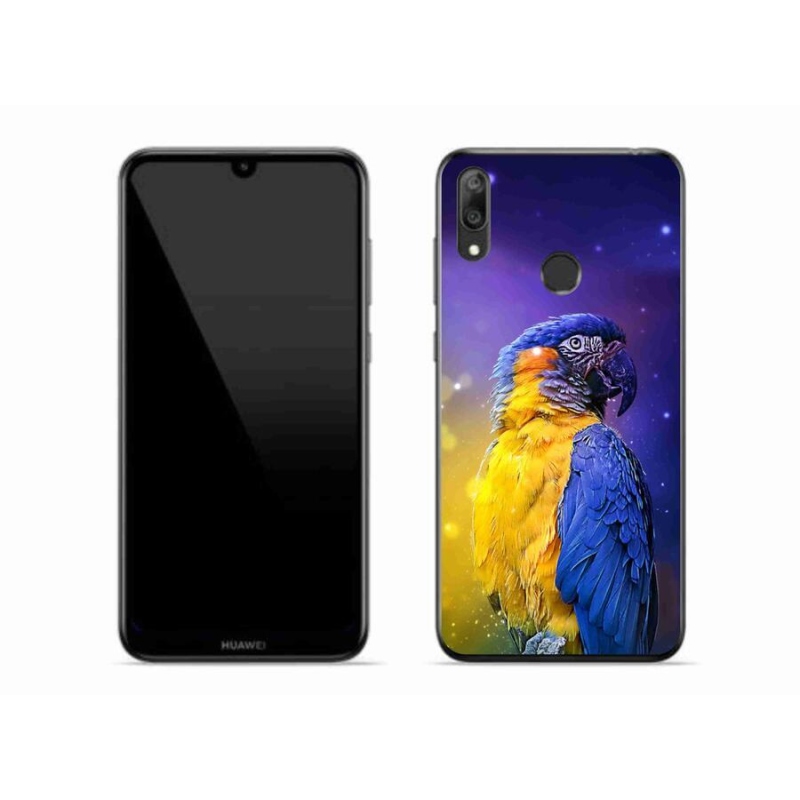 Gél tok mmCase mobil Huawei Y7 (2019) - papagáj ara 1