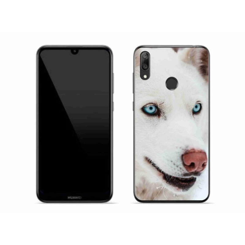 Gél tok mmCase a Huawei Y7 (2019) számára - kutyaszemmel nézve