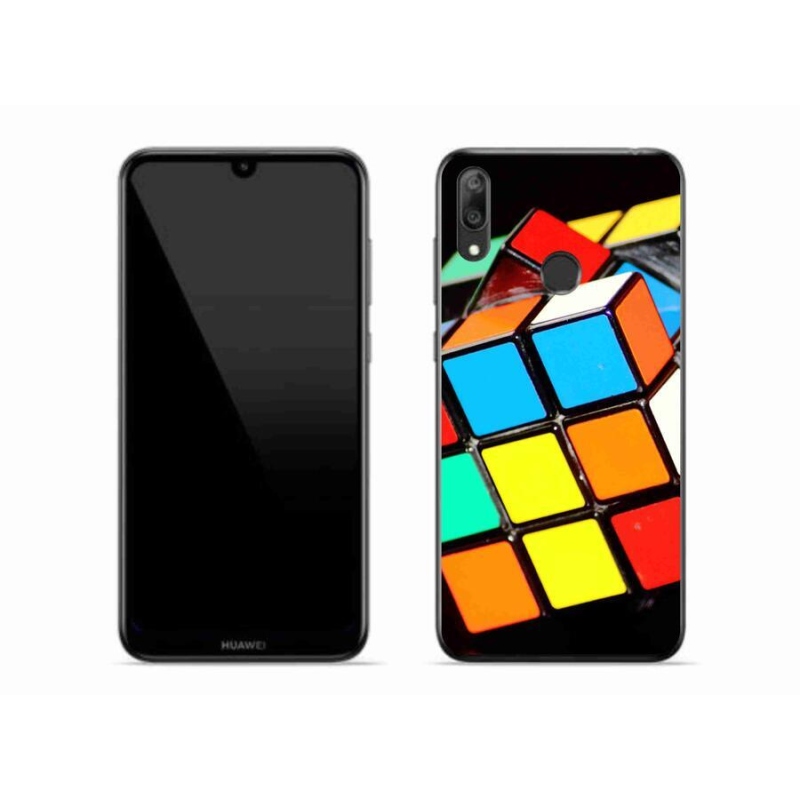 Gél tok mmCase mobil Huawei Y7 (2019) - Rubik-kocka