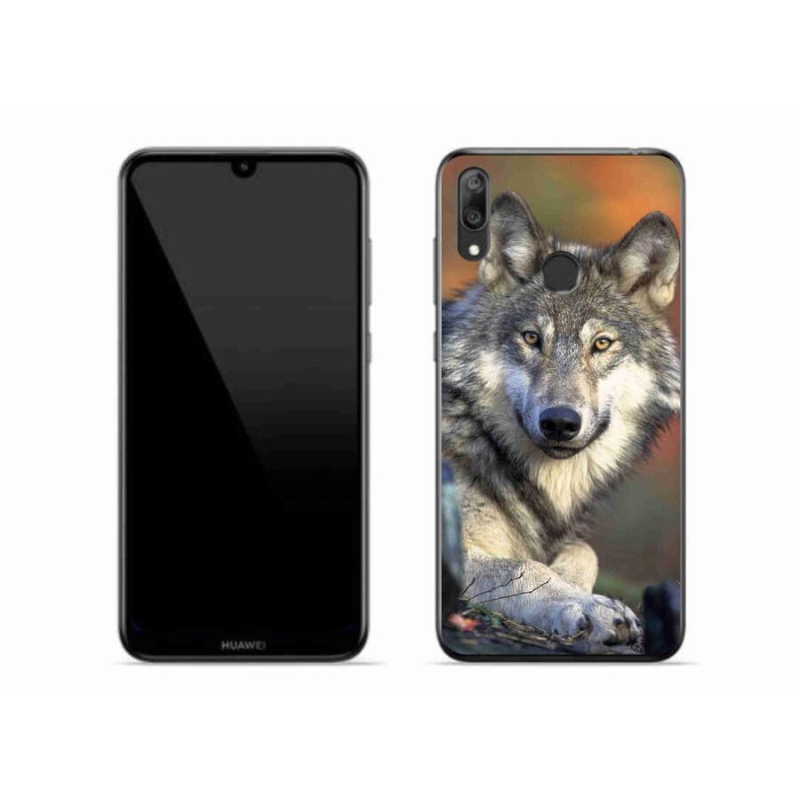 Gél tok mmCase mobil Huawei Y7 (2019) - farkas