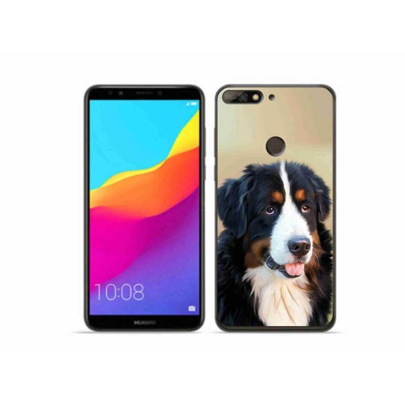 Gél tok mmCase mobiltelefonhoz Huawei Y7 Prime (2018) - Berni hegyi kutya