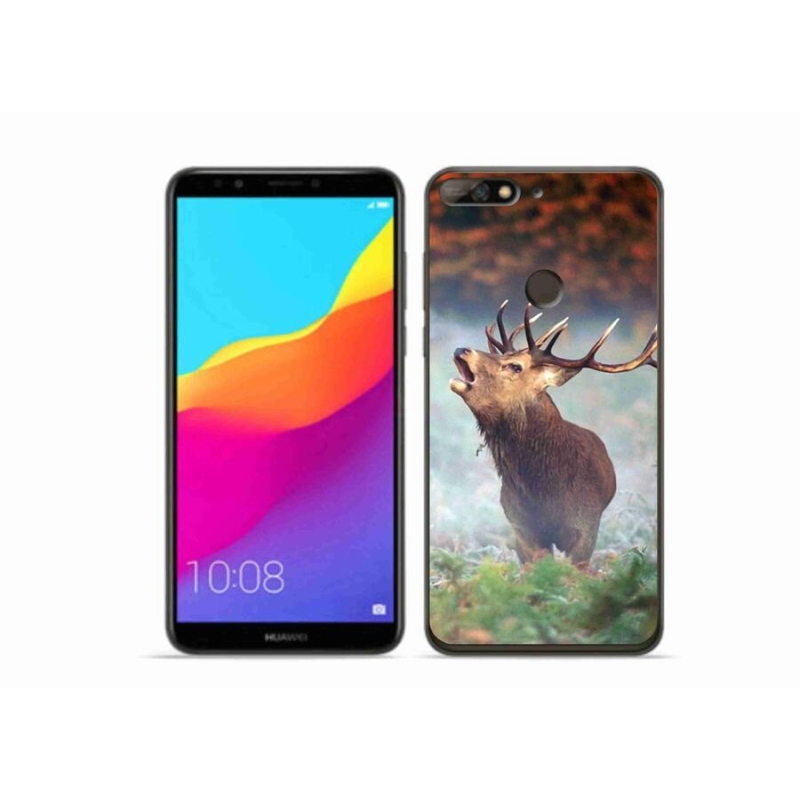 Gél tok mmCase mobil Huawei Y7 Prime (2018) - szarvas 2