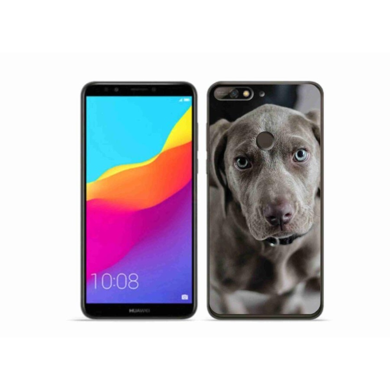 Gél tok mmCase for Huawei Y7 Prime (2018) - výmarský ohař