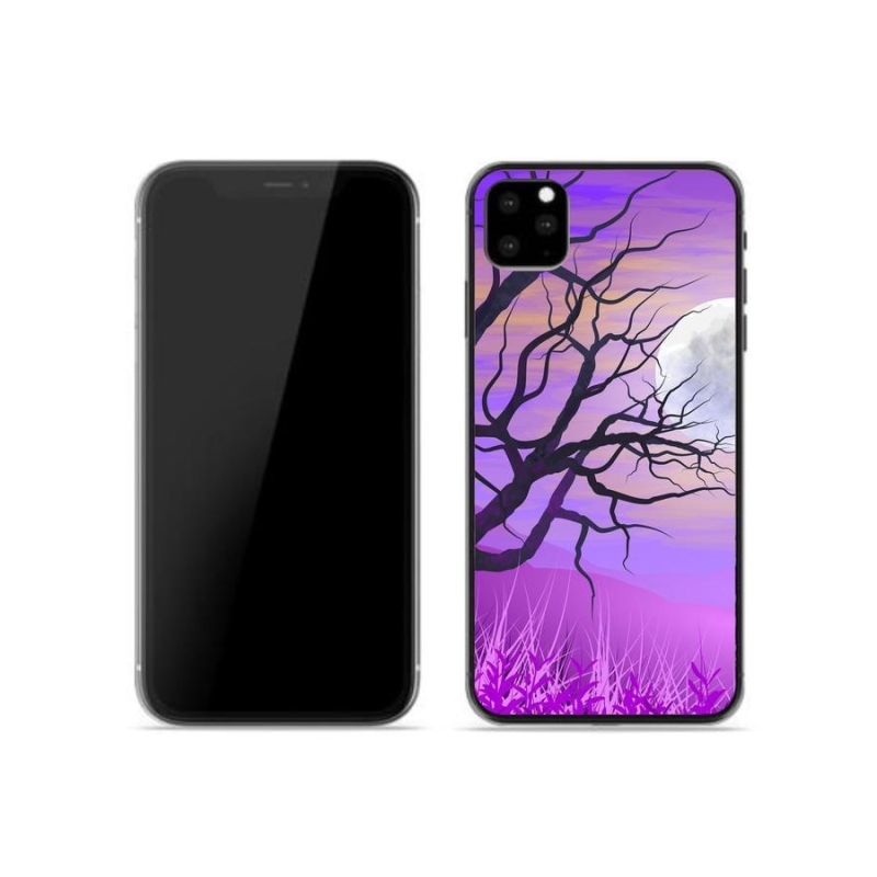 Gél tok mmCase iPhone 11 Pro készülékhez - rajzfilmes kidőlt fa